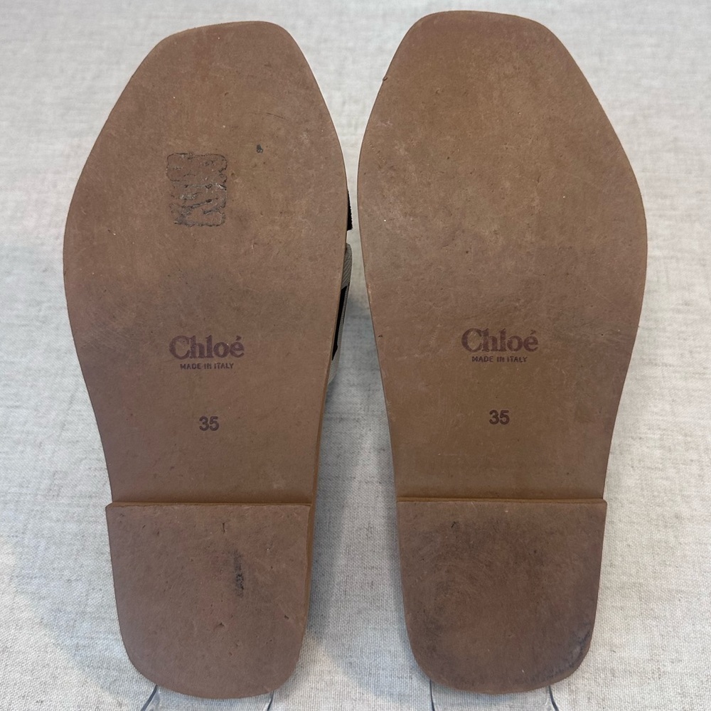 Chloe Black and White Sandals - Picture 9 of 13